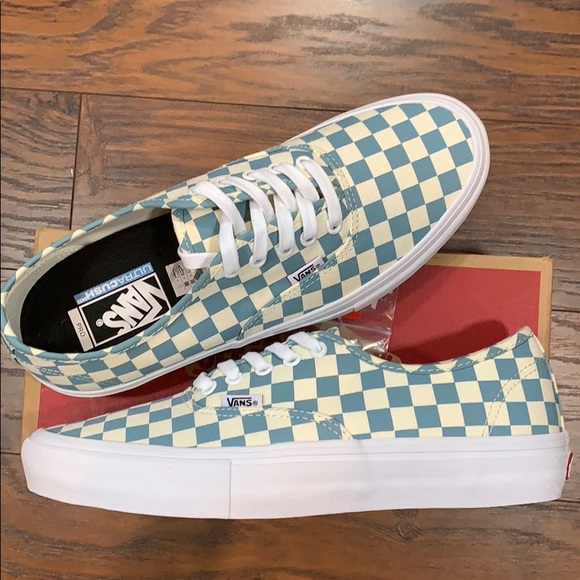 VANS AUTHENTIC PRO CHECKERBOARD SMOKE BLUE MEN’S - Picture 9 of 15